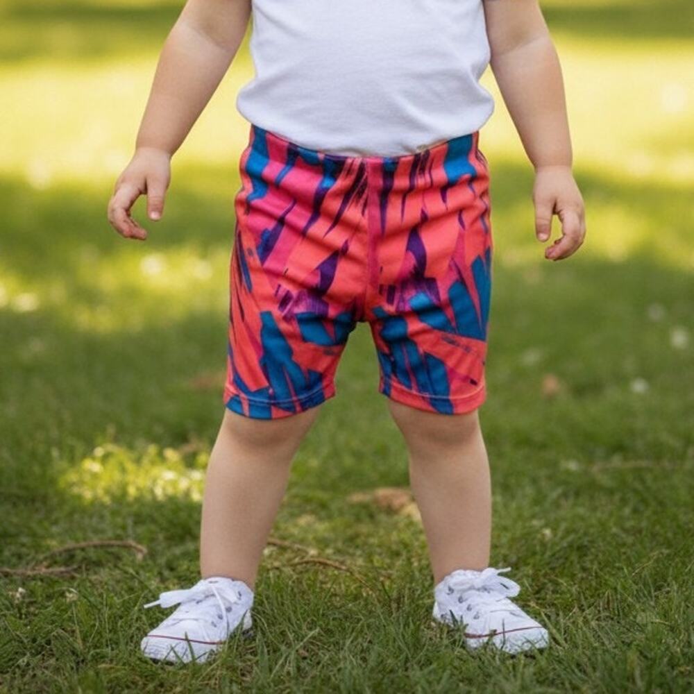 Under Armour Toddler Girls 2T Running Shorts Multicolor Stretch Lined Athletic